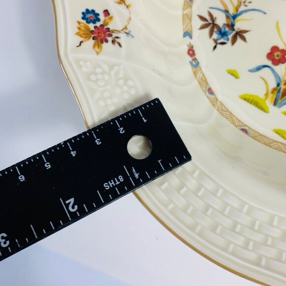 Mikasa Shangri La Serving Bowl 10" Bird Floral Butterfly Design VTG Decorative - Picture 11 of 12